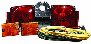 Peterson 540 Combination Rear Light Kit (440) with Side Markers - Under 80 Inches - 20 Foot Wire Harness